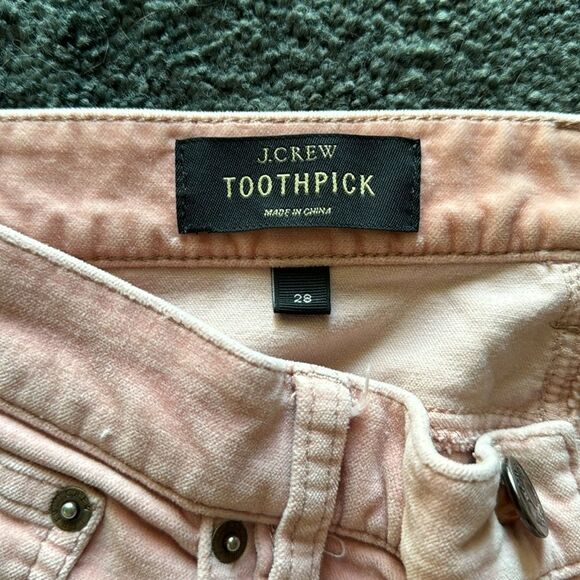 J. Crew Toothpick Velvet Jeans - Picture 3 of 7
